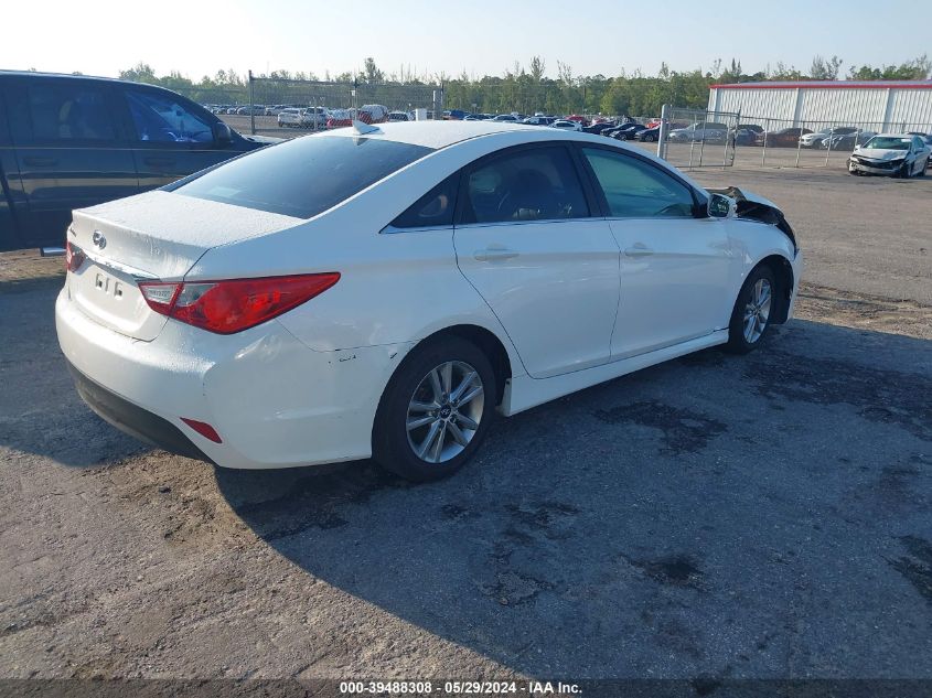 2014 Hyundai Sonata Gls VIN: 5NPEB4AC3EH887619 Lot: 39488308