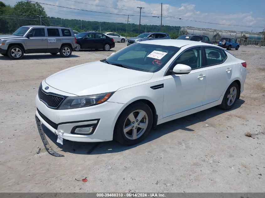 2015 Kia Optima Lx VIN: 5XXGM4A74FG356089 Lot: 39488310