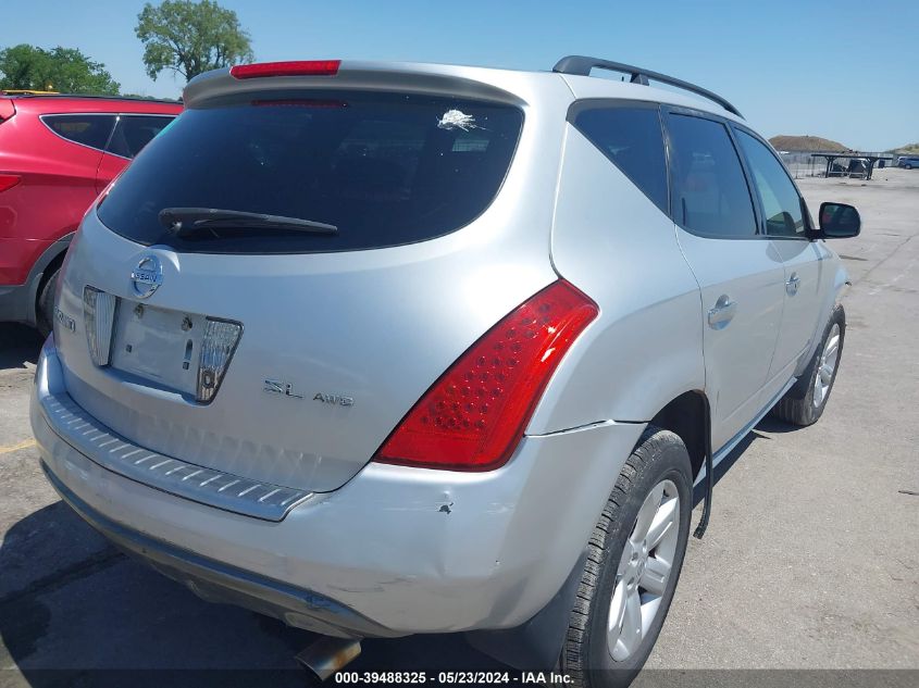 2006 Nissan Murano Sl VIN: JN8AZ08W56W508218 Lot: 39488325