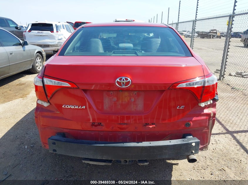 2016 TOYOTA COROLLA LE - 5YFBURHE1GP368009