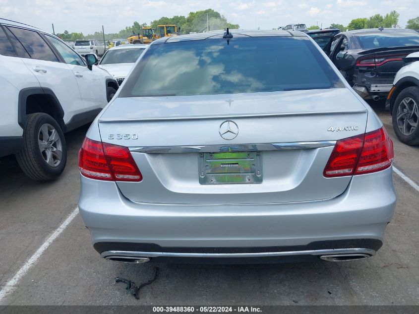 2014 Mercedes-Benz E 350 4Matic VIN: WDDHF8JB7EA782434 Lot: 39488360