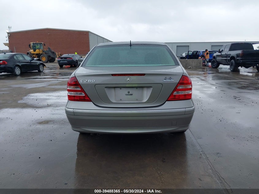 2006 Mercedes-Benz C 280 Luxury VIN: WDBRF54H76A875404 Lot: 39488365