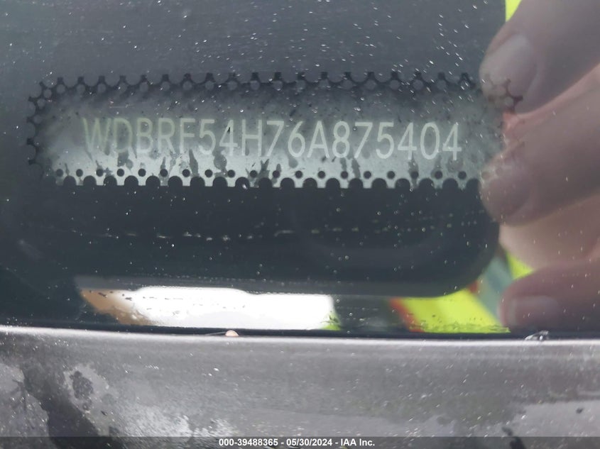 2006 Mercedes-Benz C 280 Luxury VIN: WDBRF54H76A875404 Lot: 39488365