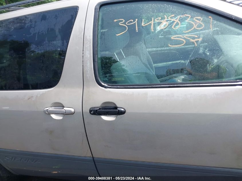 2001 Toyota Sienna Le VIN: 4T3ZF13C01U407444 Lot: 39488381