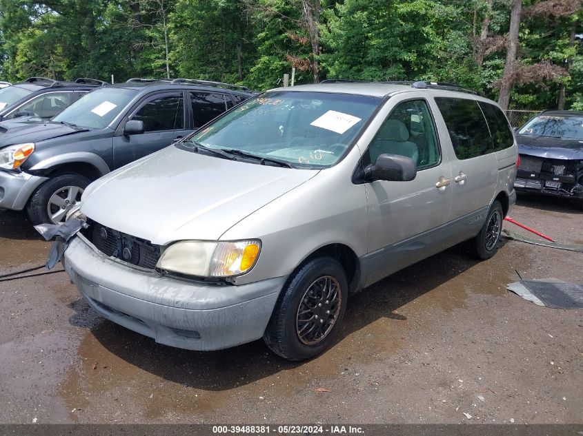 2001 Toyota Sienna Le VIN: 4T3ZF13C01U407444 Lot: 39488381