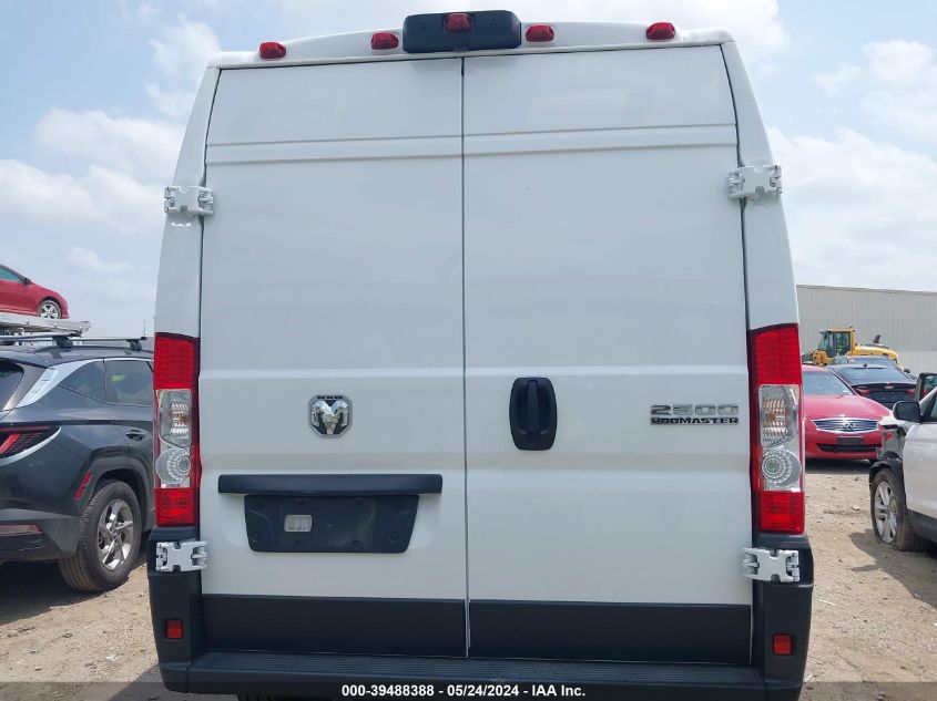 2023 Ram Promaster 2500 High Roof 159 Wb VIN: 3C6LRVDG1PE598504 Lot: 39488388