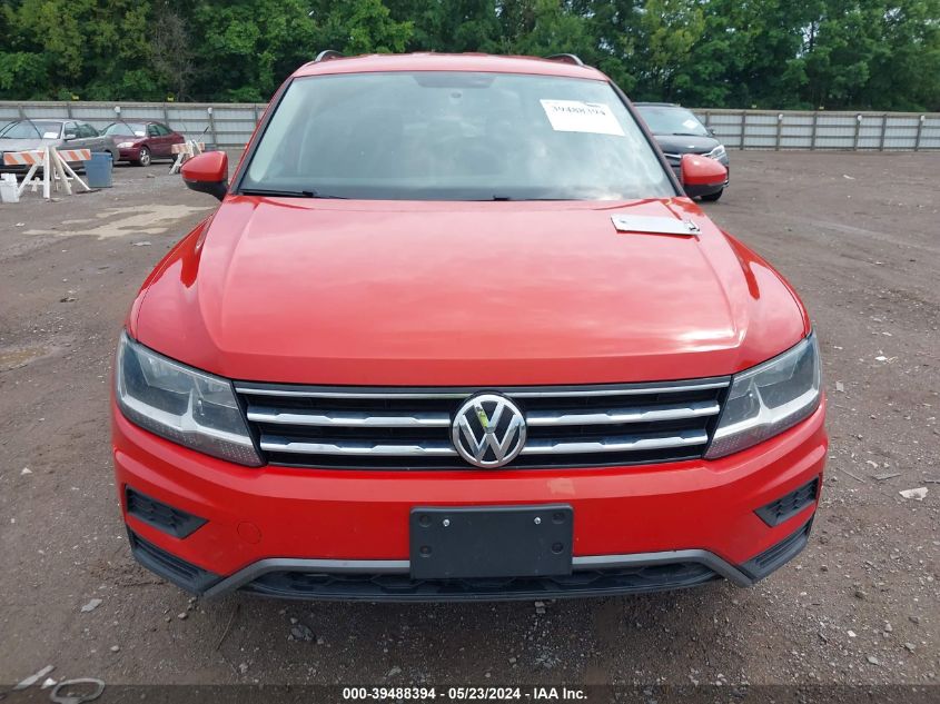 2019 Volkswagen Tiguan 2.0T S VIN: 3VV0B7AX1KM052978 Lot: 39488394