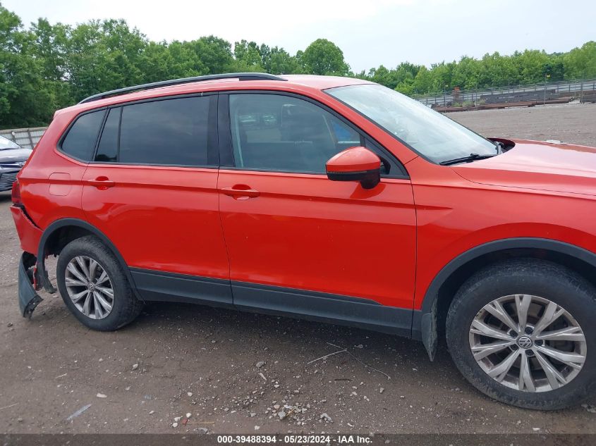 2019 Volkswagen Tiguan 2.0T S VIN: 3VV0B7AX1KM052978 Lot: 39488394