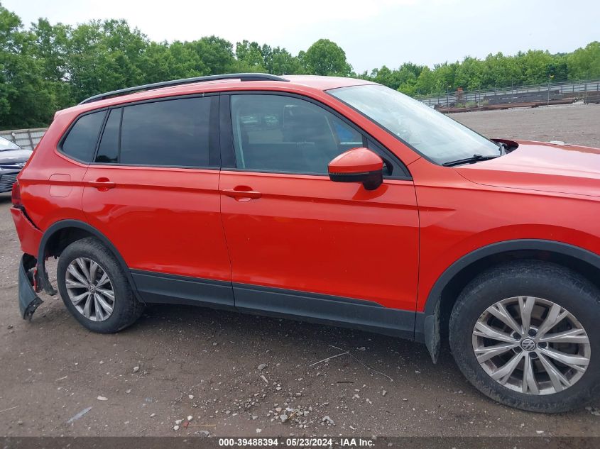 2019 Volkswagen Tiguan 2.0T S VIN: 3VV0B7AX1KM052978 Lot: 39488394