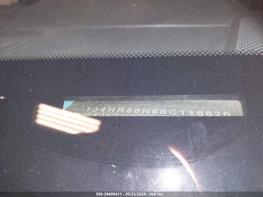 2006 Jeep Grand Cherokee Limited VIN: 1J4HR58N66C116620 Lot: 39488411