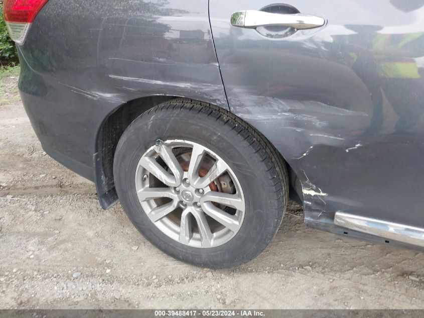 2014 Nissan Pathfinder Sl VIN: 5N1AR2MM1EC733310 Lot: 39488417