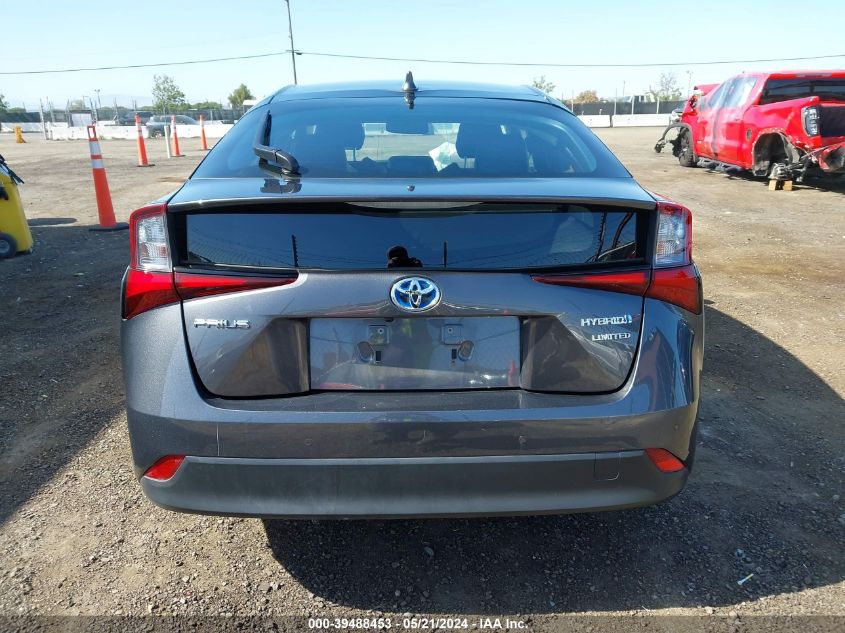 2020 Toyota Prius Limited VIN: JTDKARFU9L3107443 Lot: 39488453