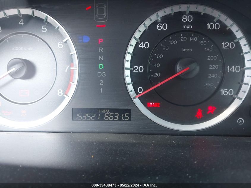 2011 Honda Accord 2.4 Lx VIN: 1HGCP2F3XBA110140 Lot: 39488473