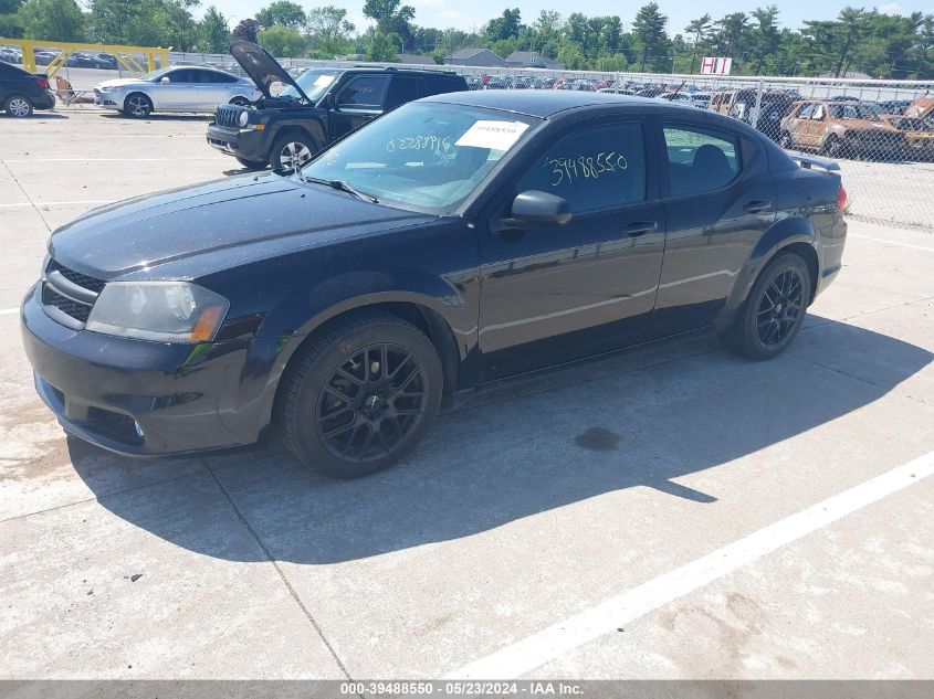 2014 Dodge Avenger Sxt VIN: 1C3CDZCB6EN222561 Lot: 39488550