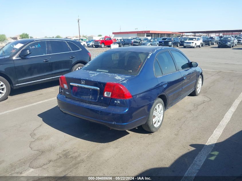 2003 Honda Civic Ex VIN: 2HGES258X3H542640 Lot: 39488656