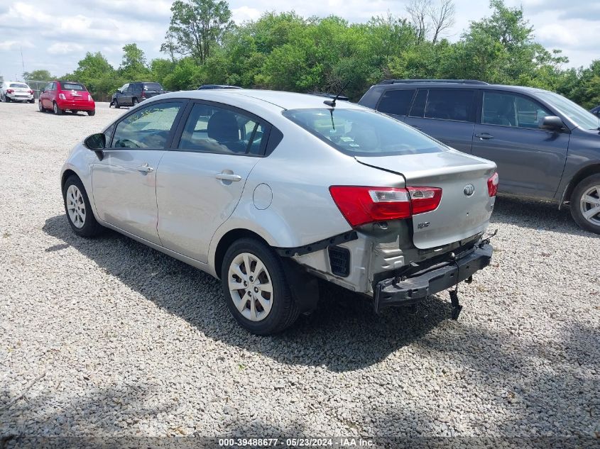 2013 Kia Rio Lx VIN: KNADM4A30D6229090 Lot: 39488677