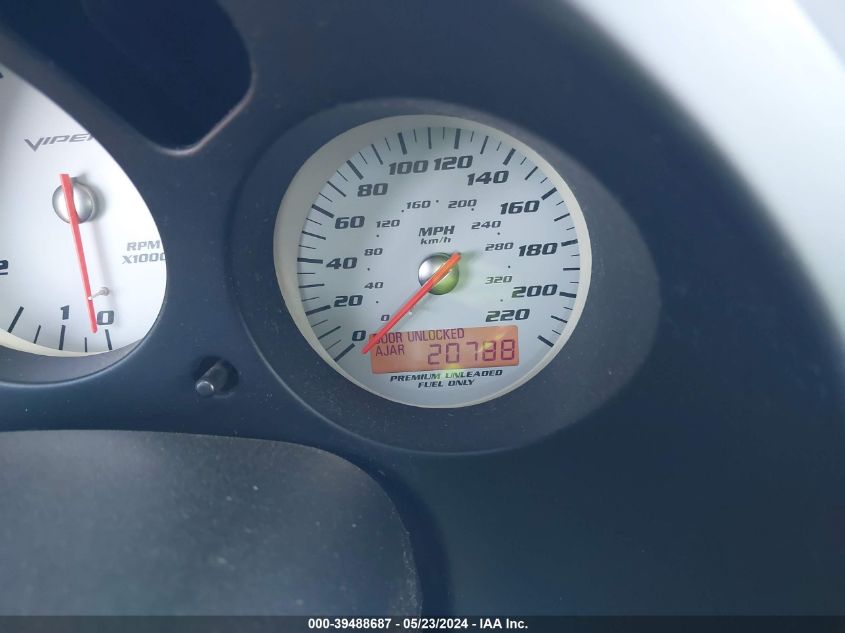 2004 Dodge Viper Srt10 VIN: 1B3JZ65294V101178 Lot: 39488687