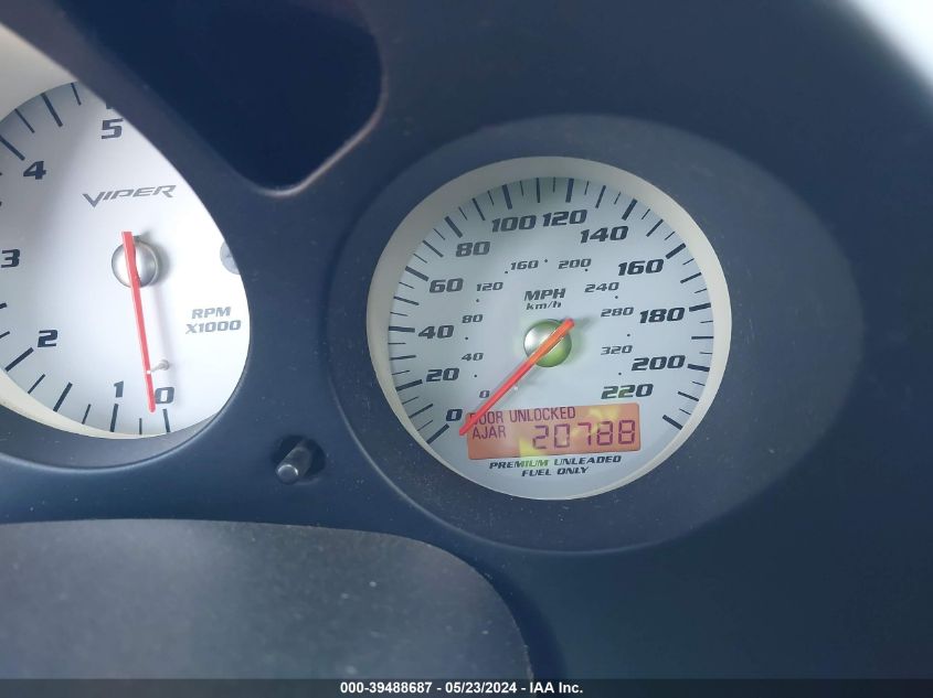 2004 Dodge Viper Srt10 VIN: 1B3JZ65294V101178 Lot: 39488687