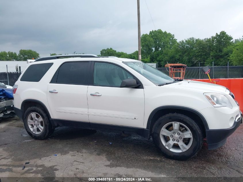 2009 GMC Acadia Sle-1 VIN: 1GKER13DX9J106760 Lot: 39488761