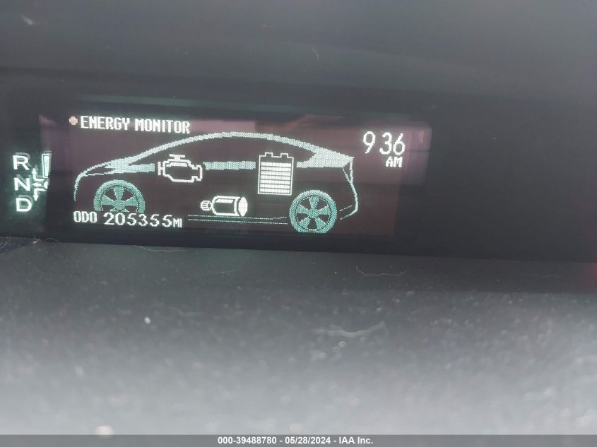 2011 Toyota Prius Two VIN: JTDKN3DU5B1405177 Lot: 39488780