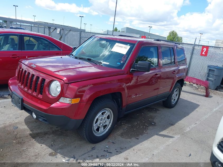 2016 Jeep Patriot Sport VIN: 1C4NJRBB7GD781463 Lot: 39488792