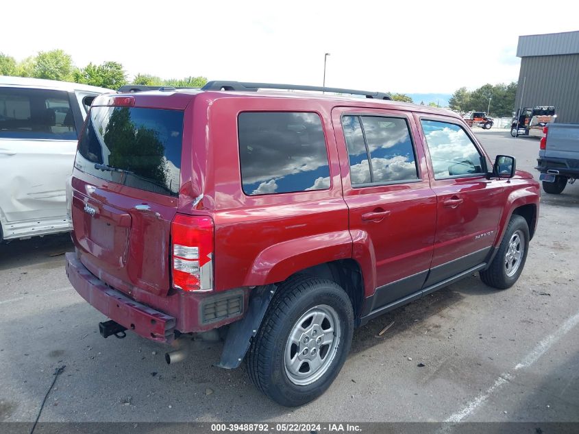 2016 Jeep Patriot Sport VIN: 1C4NJRBB7GD781463 Lot: 39488792