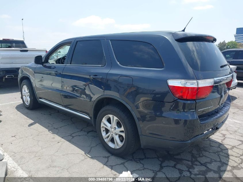 2013 Dodge Durango Sxt VIN: 1C4RDHAG9DC671631 Lot: 39488796