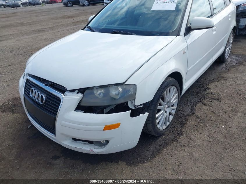 2006 Audi A3 2.0T VIN: WAUNF78P56A065800 Lot: 39488807