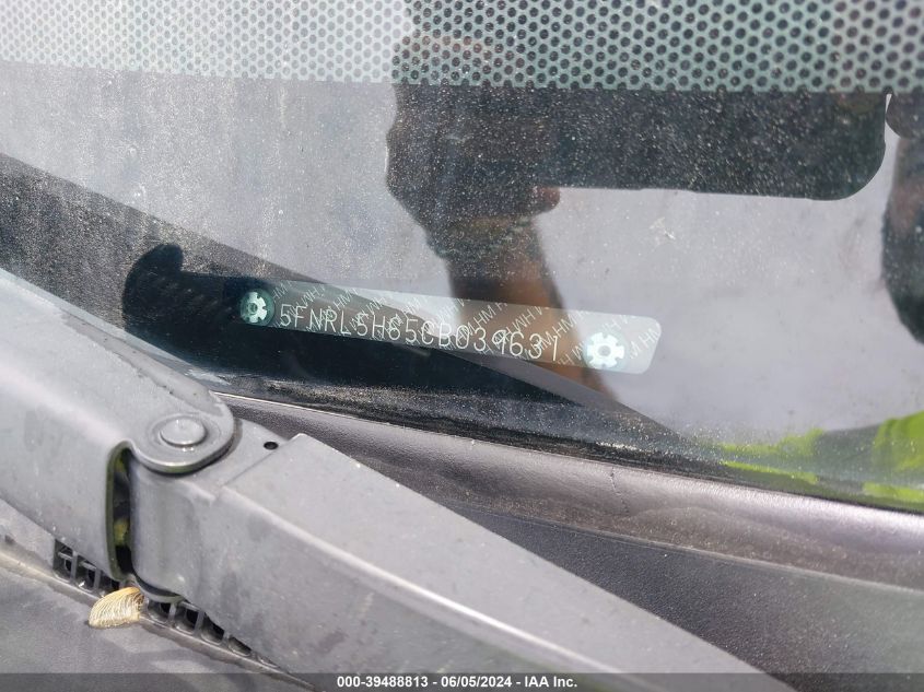 2012 Honda Odyssey Ex-L VIN: 5FNRL5H65CB039631 Lot: 39488813