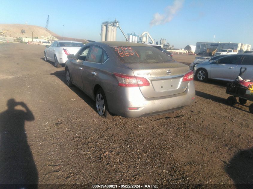 2014 Nissan Sentra Fe+ S/Fe+ Sv/S/Sl/Sr/Sv VIN: 3N1AB7AP0EY263849 Lot: 39488821