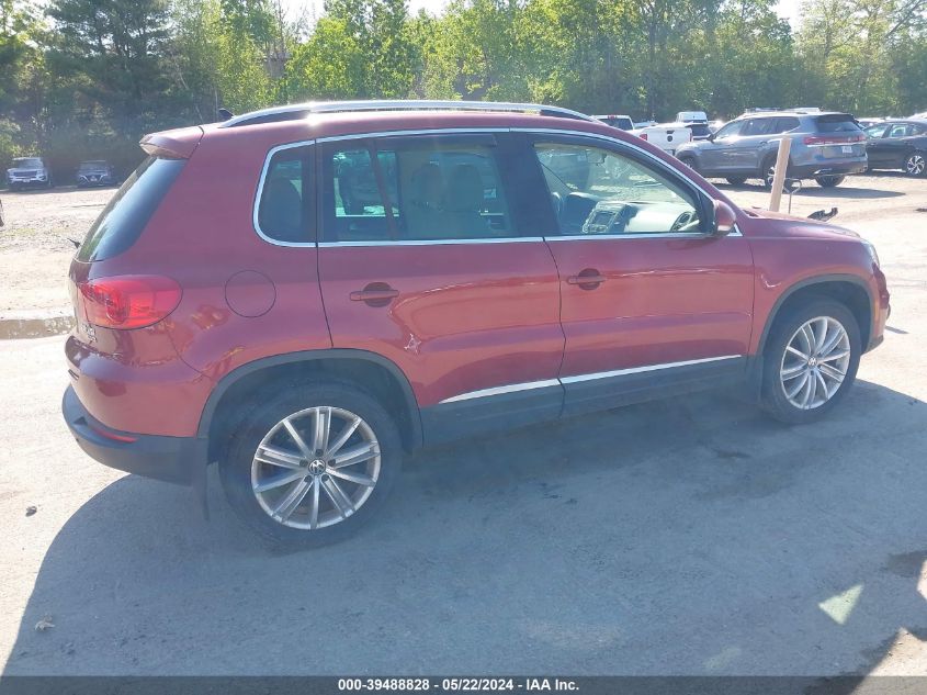 2012 Volkswagen Tiguan Se VIN: WVGBV7AX3CW087761 Lot: 39488828