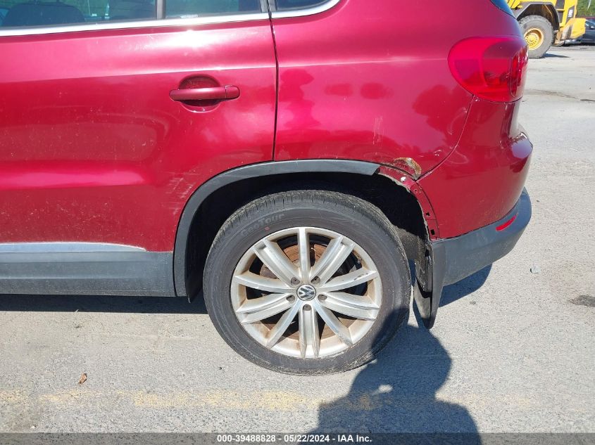 2012 Volkswagen Tiguan Se VIN: WVGBV7AX3CW087761 Lot: 39488828