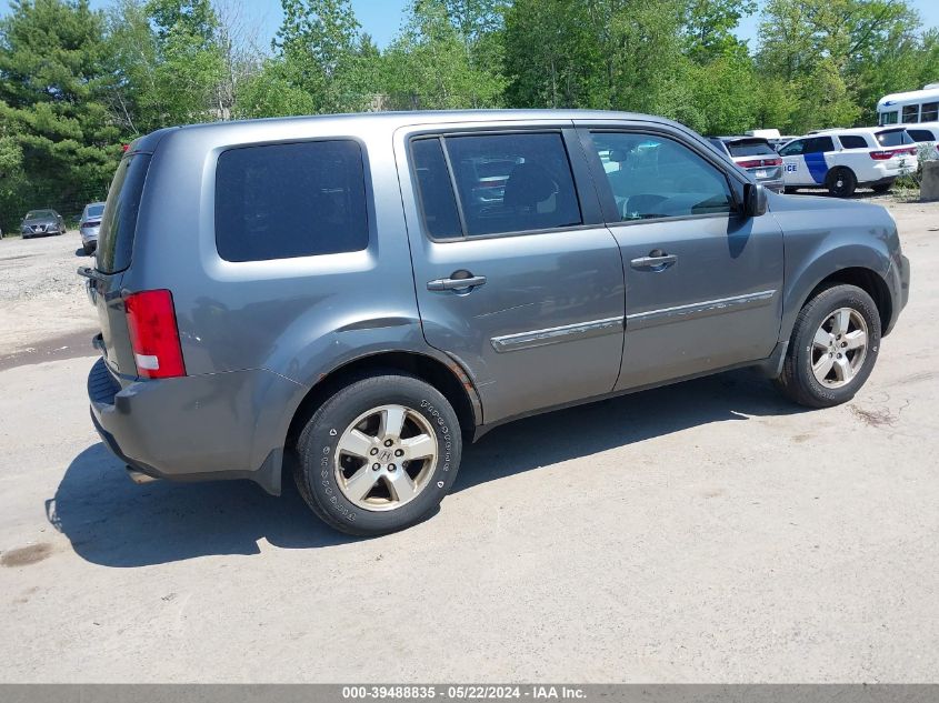 2011 Honda Pilot Ex-L VIN: 5FNYF4H58BB020610 Lot: 39488835