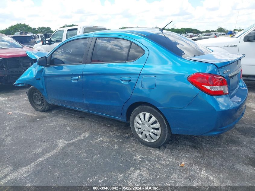 2017 Mitsubishi Mirage G4 Es VIN: ML32F3FJ4HHF11402 Lot: 39488842