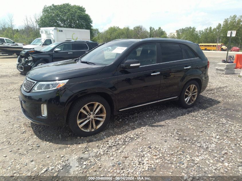 2014 Kia Sorento Limited V6 VIN: 5XYKW4A75EG483142 Lot: 39488866