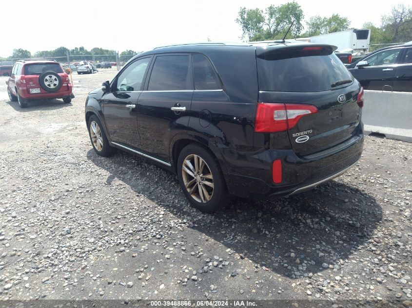 2014 Kia Sorento Limited V6 VIN: 5XYKW4A75EG483142 Lot: 39488866