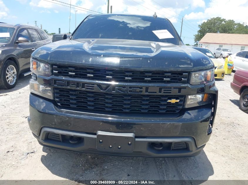 2021 Chevrolet Silverado 1500 4Wd Short Bed Custom VIN: 1GCPYBEK1MZ354270 Lot: 39488909