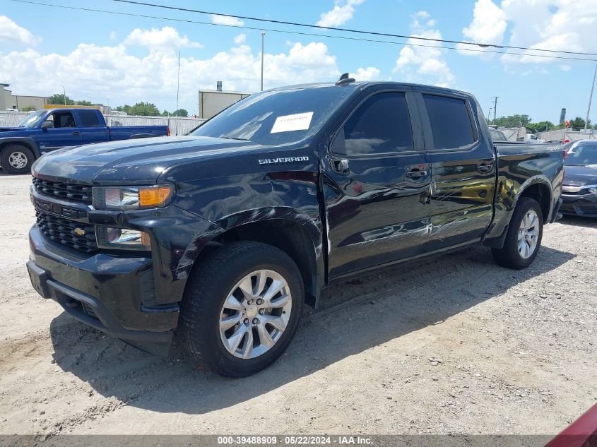 2021 Chevrolet Silverado 1500 4Wd Short Bed Custom VIN: 1GCPYBEK1MZ354270 Lot: 39488909