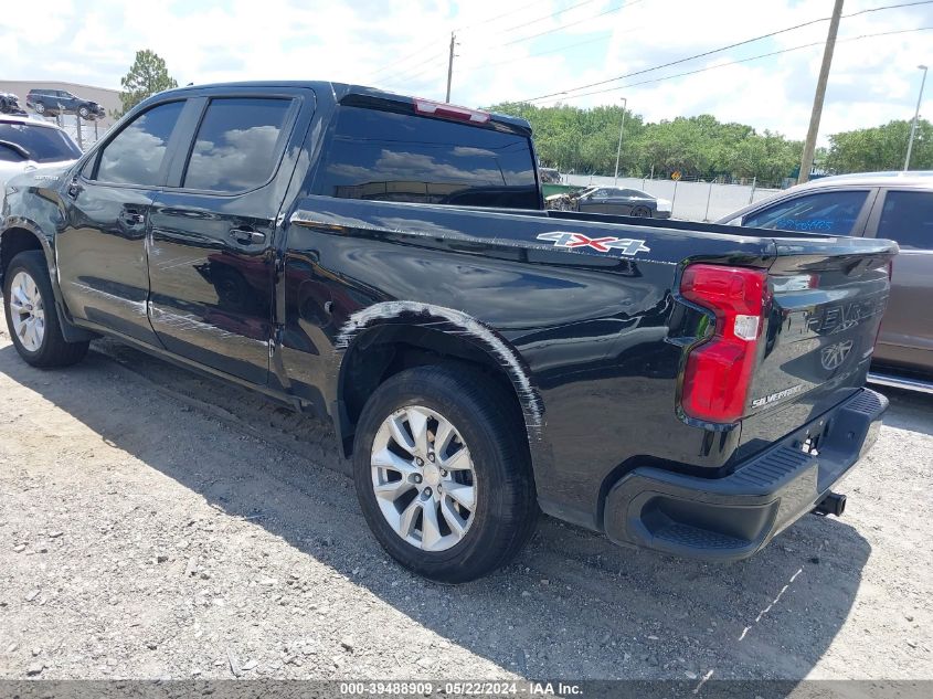 2021 Chevrolet Silverado 1500 4Wd Short Bed Custom VIN: 1GCPYBEK1MZ354270 Lot: 39488909