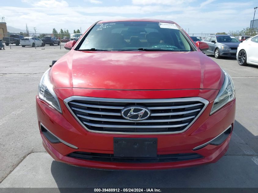 2017 Hyundai Sonata Se VIN: 5NPE24AF9HH582754 Lot: 39488912