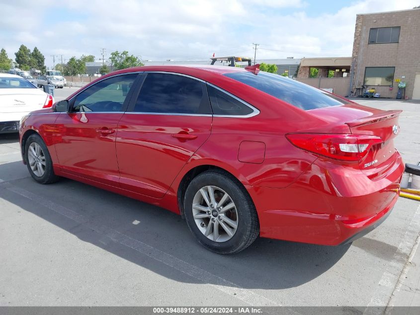 2017 Hyundai Sonata Se VIN: 5NPE24AF9HH582754 Lot: 39488912