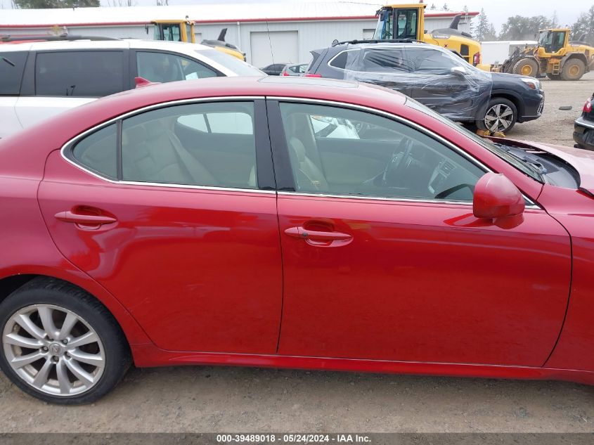 2007 Lexus Is 250 250 VIN: JTHCK262X72019731 Lot: 39489018