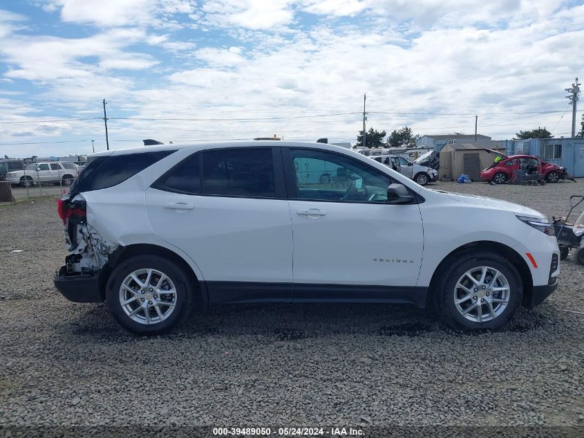 2022 Chevrolet Equinox Fwd Ls VIN: 3GNAXHEV8NS161318 Lot: 39489050