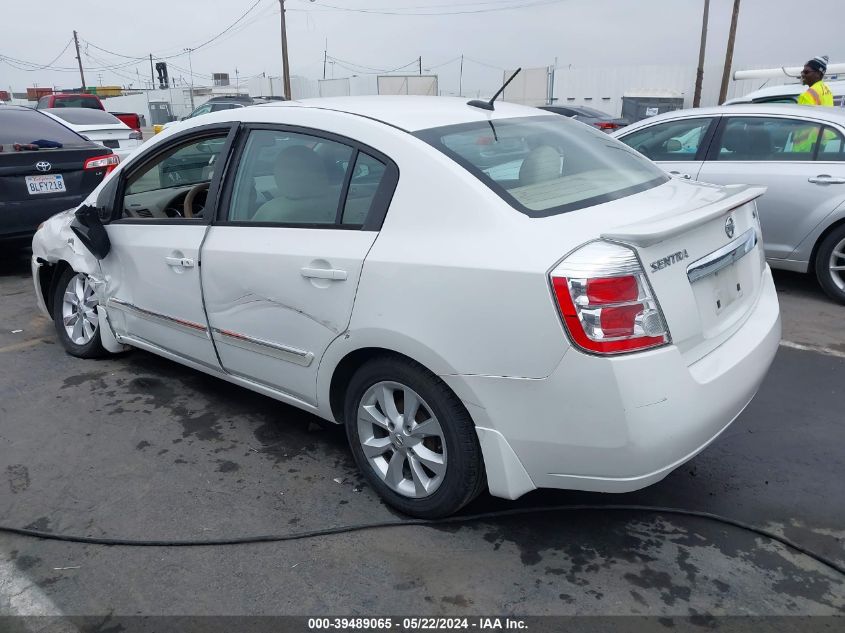 2012 Nissan Sentra 2.0 Sl VIN: 3N1AB6AP9CL735776 Lot: 39489065