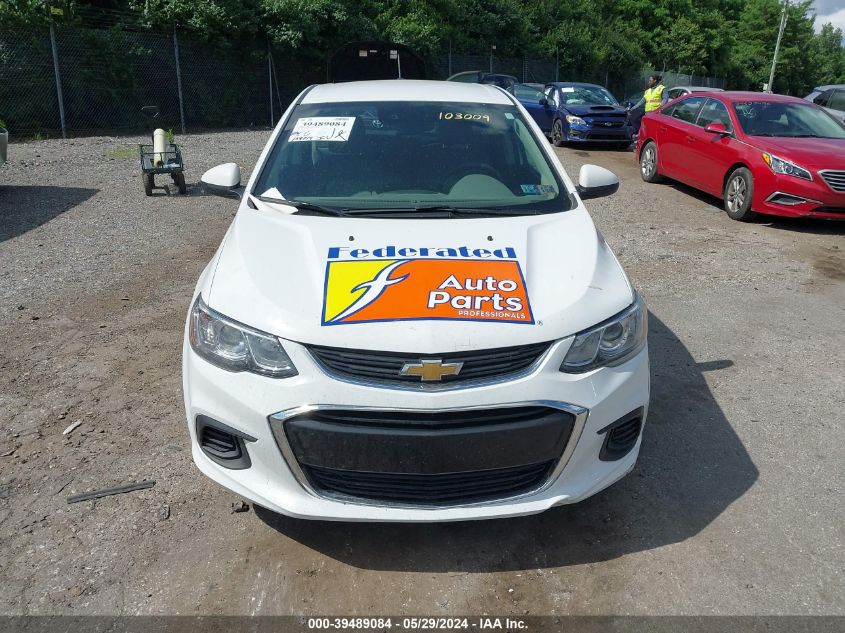 2020 Chevrolet Sonic Fwd 1Fl 5-Door VIN: 1G1JG6SB6L4103009 Lot: 39489084