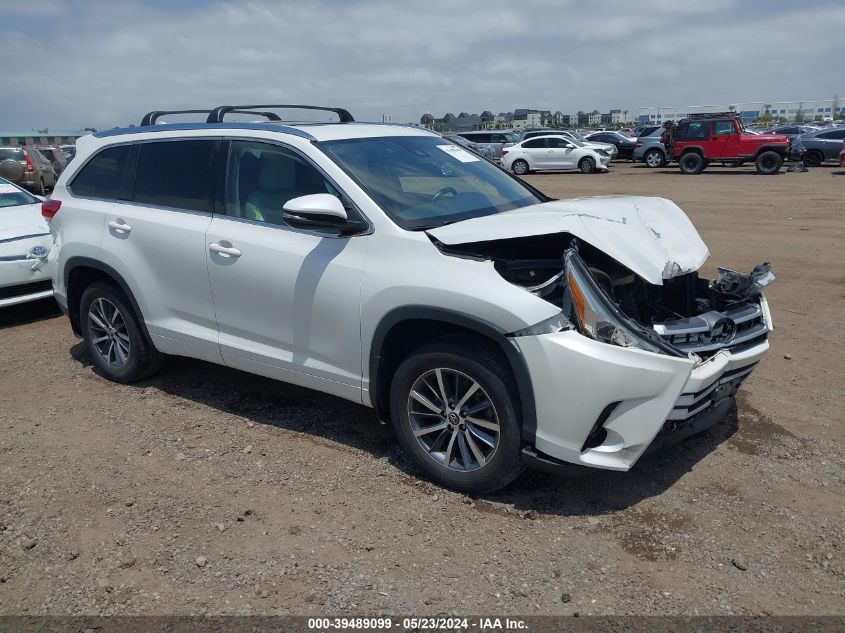 2017 Toyota Highlander Xle VIN: 5TDJZRFH7HS467324 Lot: 39489099