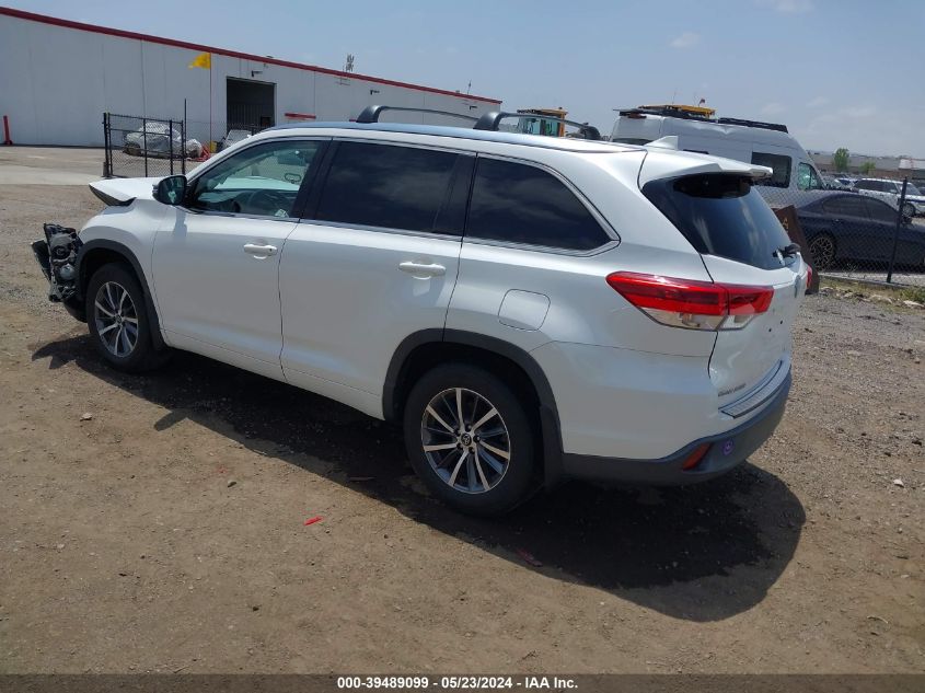 2017 Toyota Highlander Xle VIN: 5TDJZRFH7HS467324 Lot: 39489099