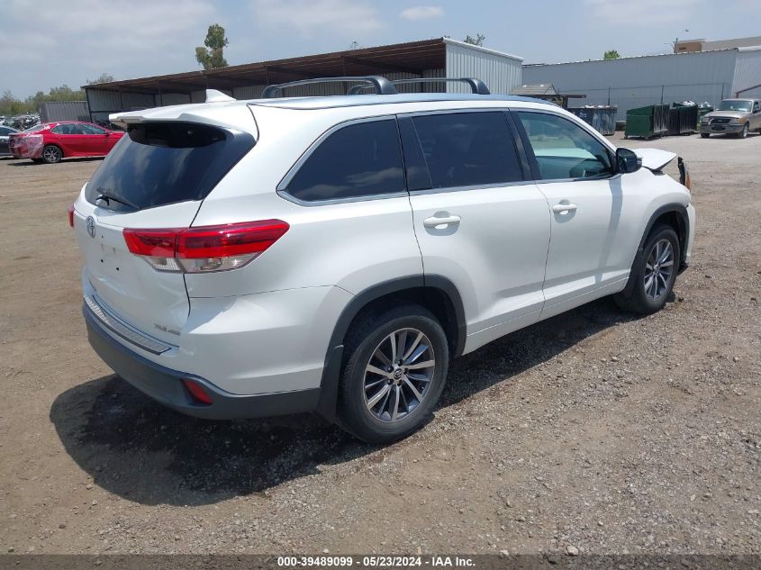 2017 Toyota Highlander Xle VIN: 5TDJZRFH7HS467324 Lot: 39489099