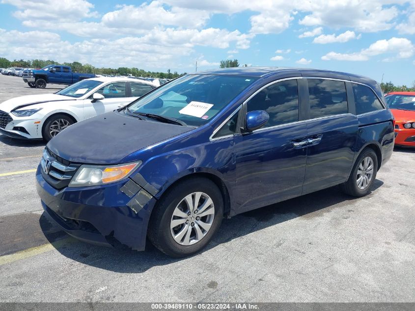 2015 Honda Odyssey Ex-L VIN: 5FNRL5H66FB115247 Lot: 39489110