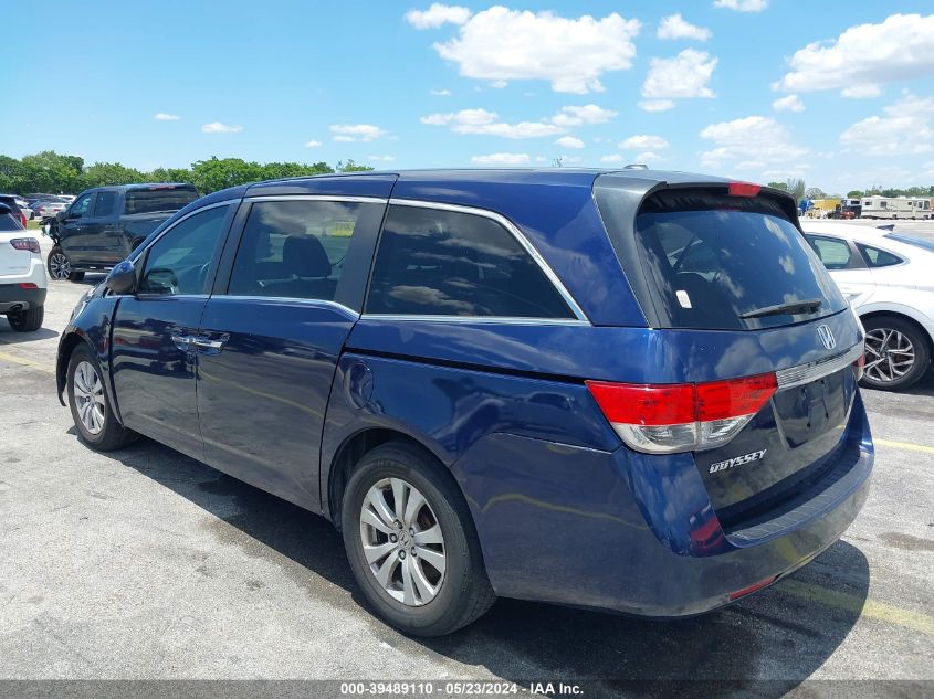 2015 Honda Odyssey Ex-L VIN: 5FNRL5H66FB115247 Lot: 39489110